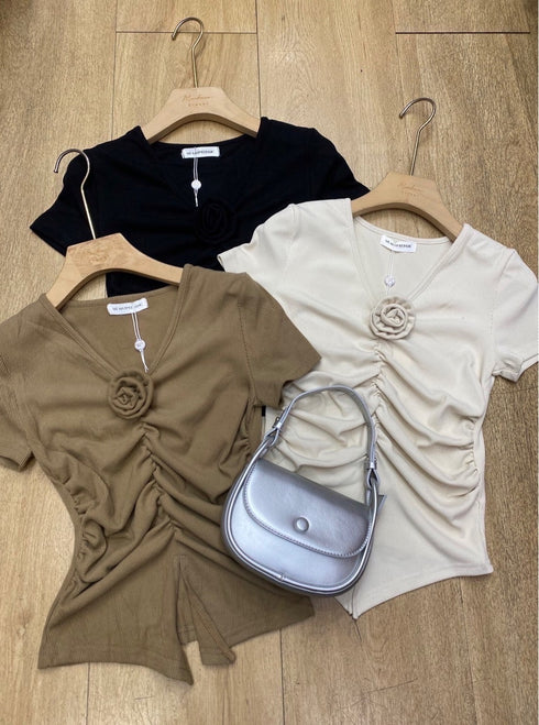 MATINEE Ruched Up V-Neck Tops